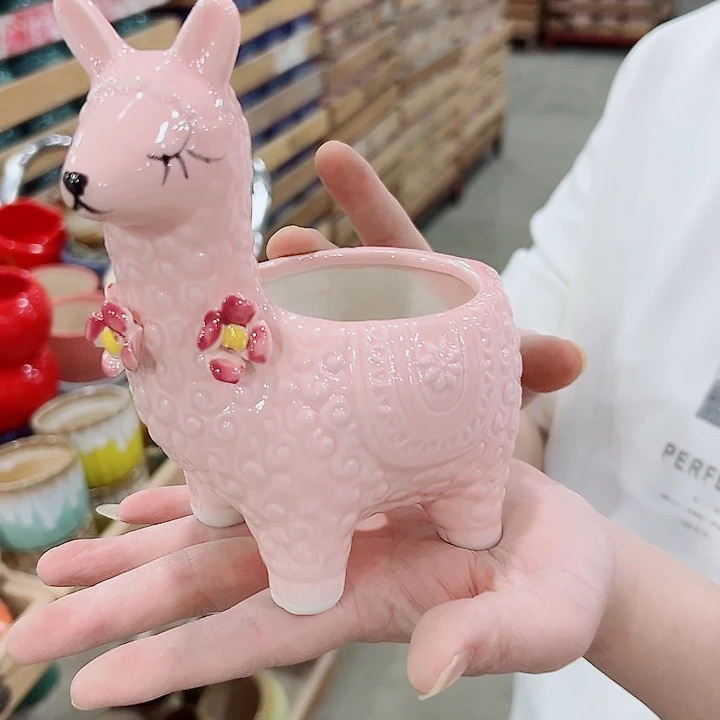有孔.凑满10元发货多肉陶瓷花盆！