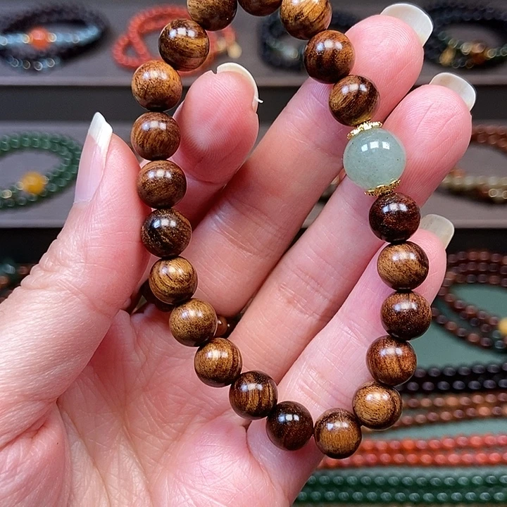 未镶嵌刺猬紫檀（非洲黄花梨）手串0.8