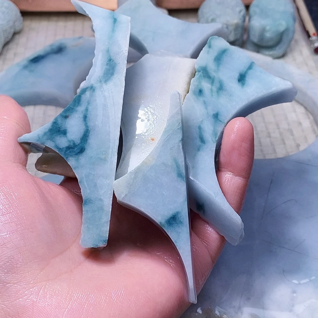 翡翠未镶嵌颈饰980