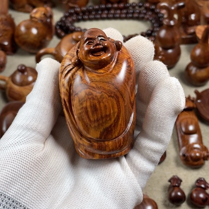 小***晖黄花梨/降香黄檀米勒把件