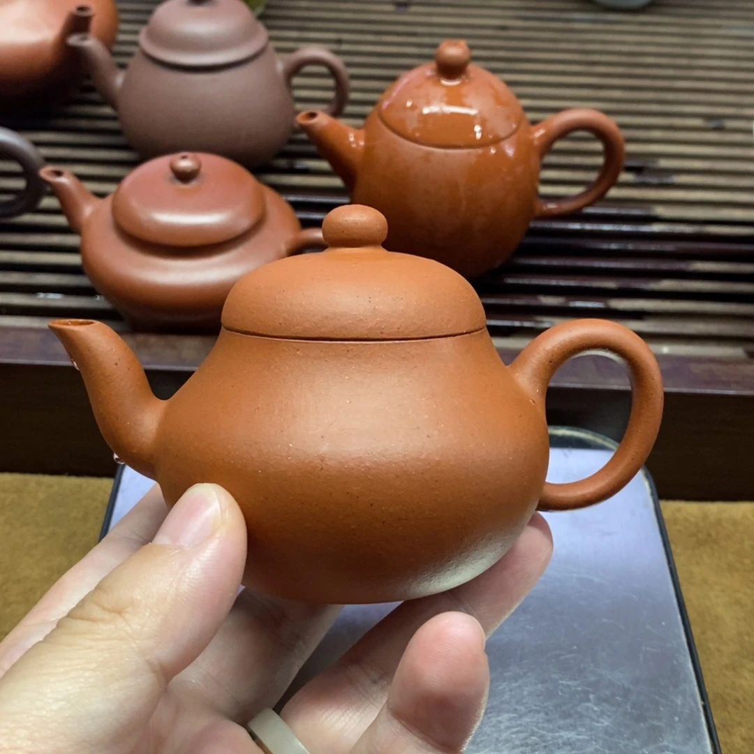 茶***人茶壶紫砂大清红泥宫灯
