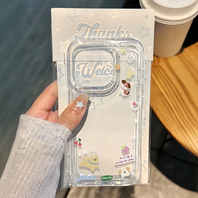 一圈花花小狗适用苹果16手机壳iphone13promax15小米vivo华为oppo