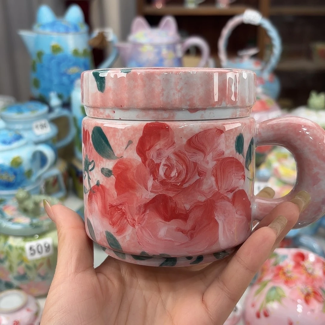 景德镇手绘高温釉下彩陶瓷茶具