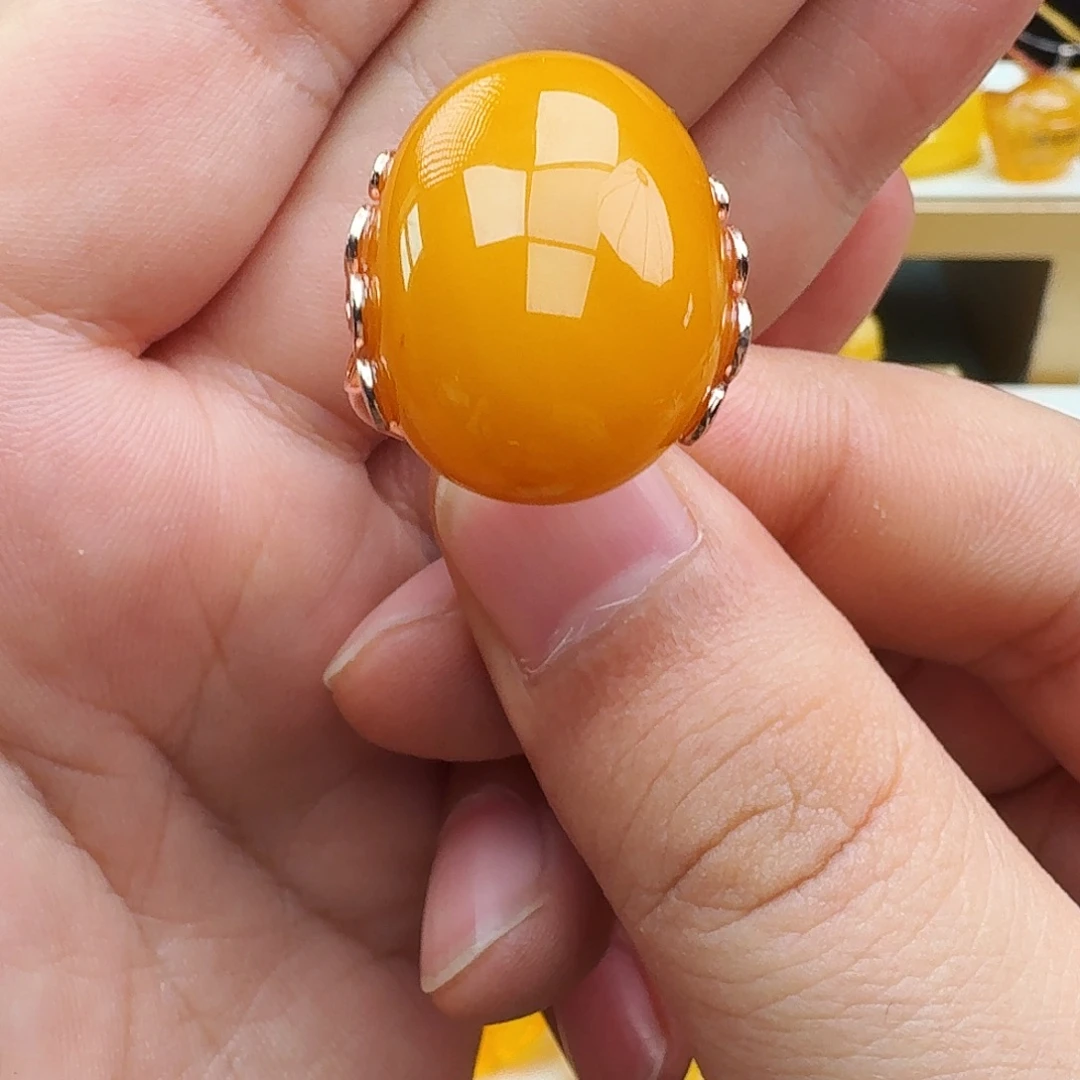 琥珀颈饰银S925镶嵌假一赔十