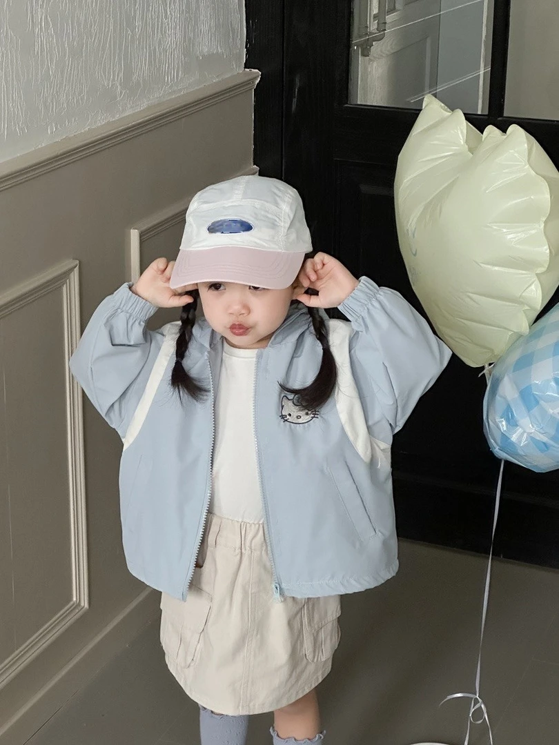女小童外套春季新款2025女宝宝上衣洋气休闲韩版时尚可爱甜美春装