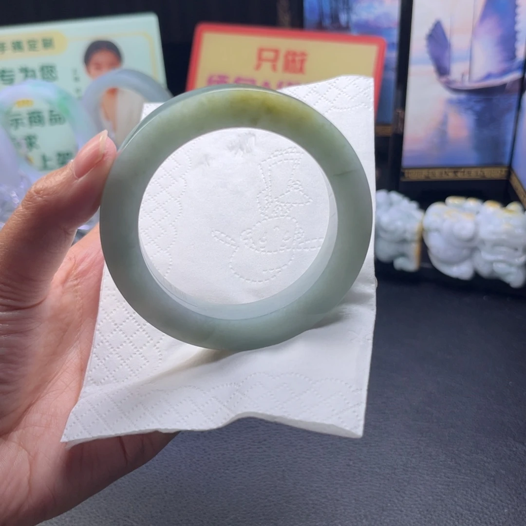 定制翡翠未镶嵌手镯55-59正