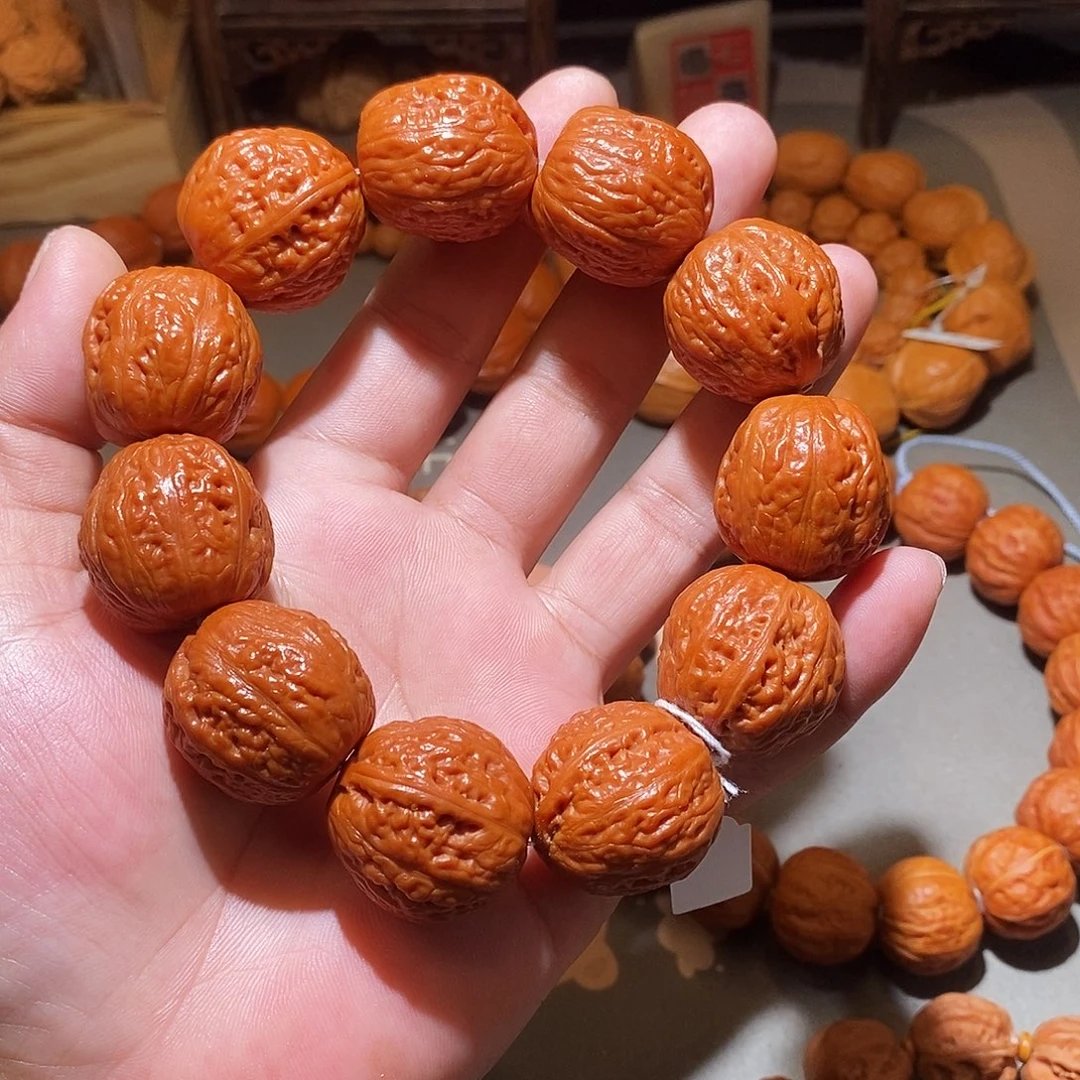 吊坠文玩核桃光头手持手串