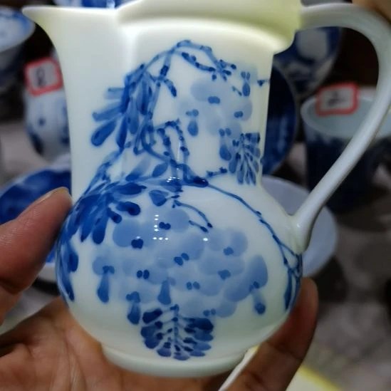 杯张学鸿老师青花僧帽公道杯