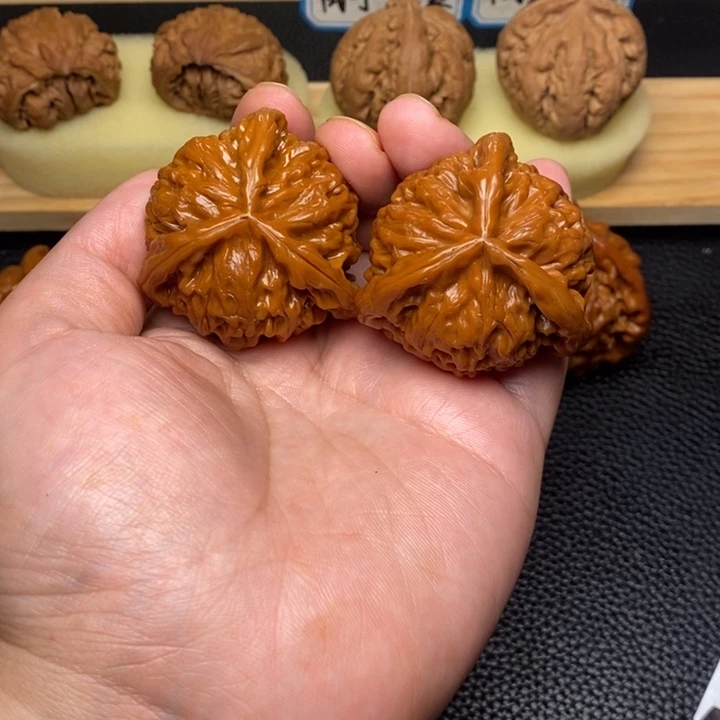 把件文玩核桃瑞*工艺三棱
