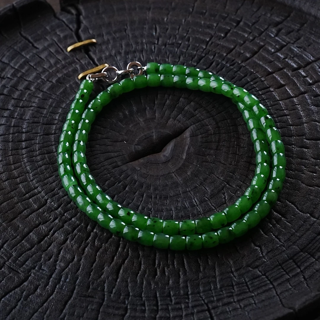 B25122824丨藏青·s级和田玉项链  925银多样性发其一