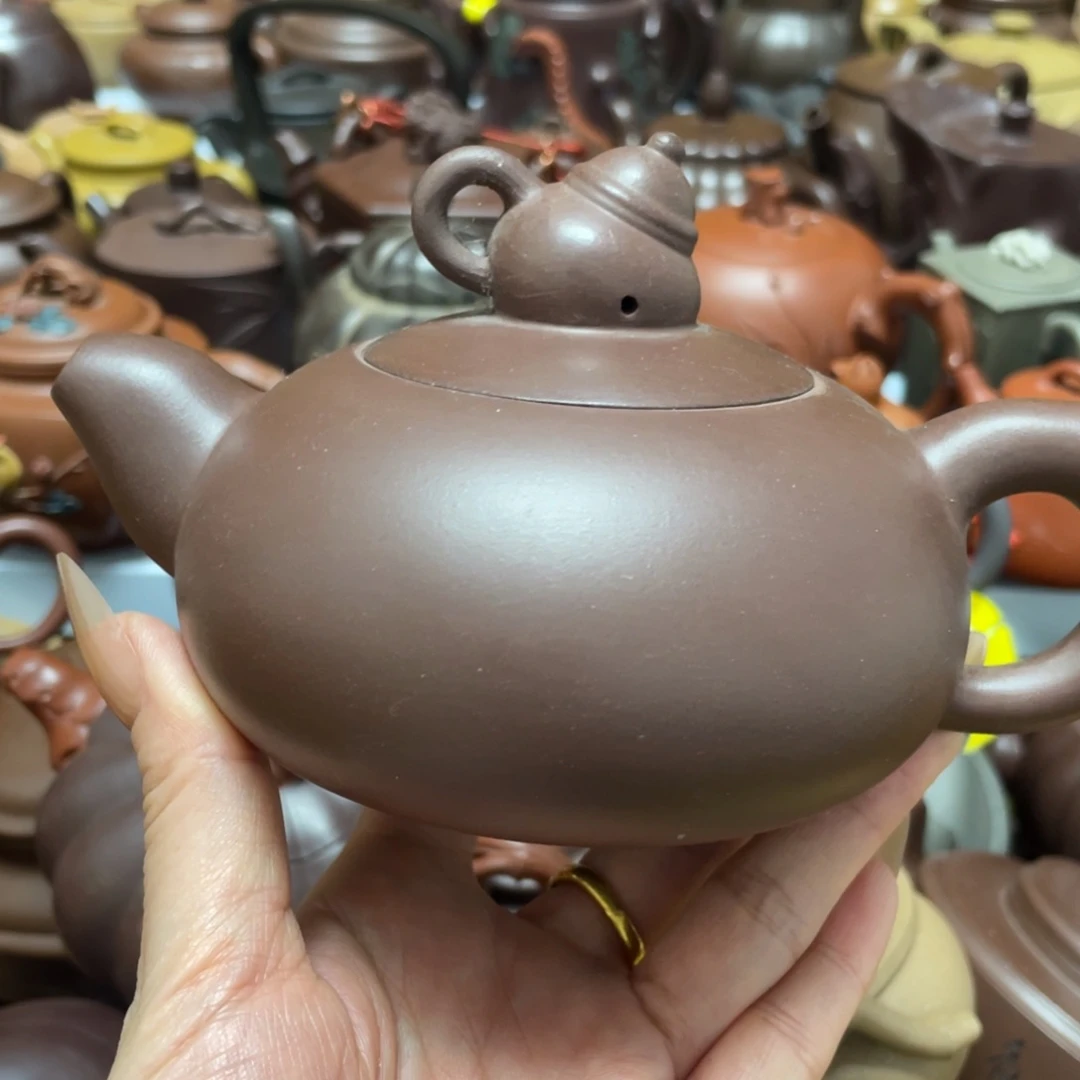 底槽青茶壶紫砂艺术作品