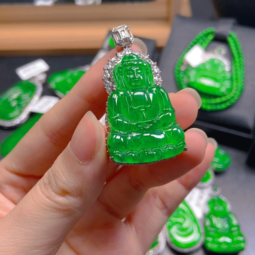 翡翠未镶嵌吊坠(不含链)