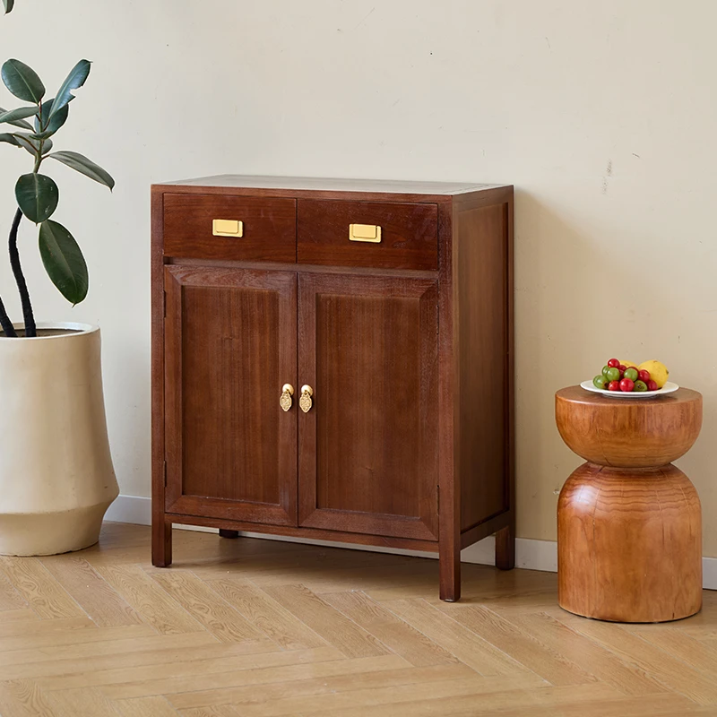 75*35*87cm餐边柜斗柜实木鞋柜靠墙小柜子免安装