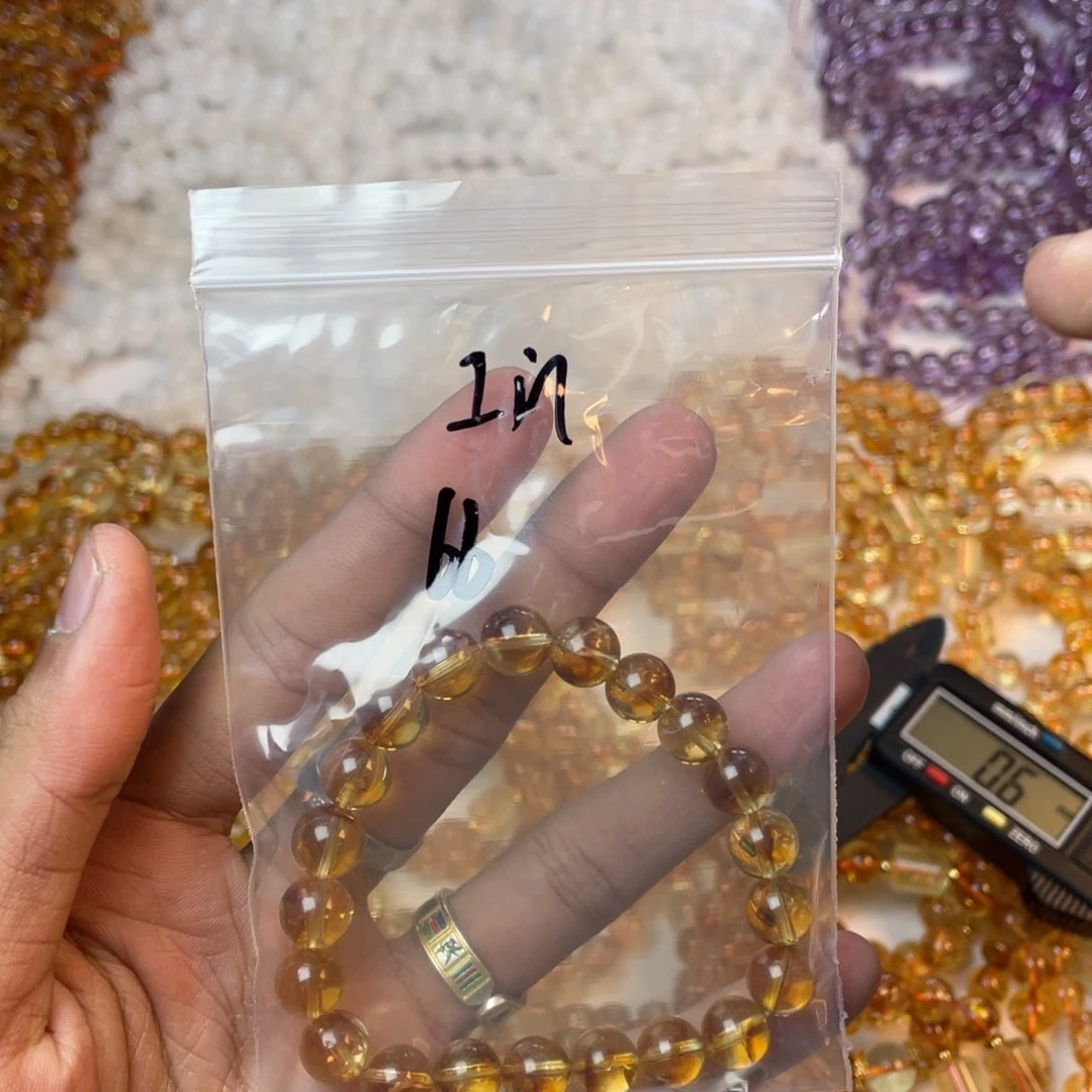 水晶天然黄水晶未镶嵌