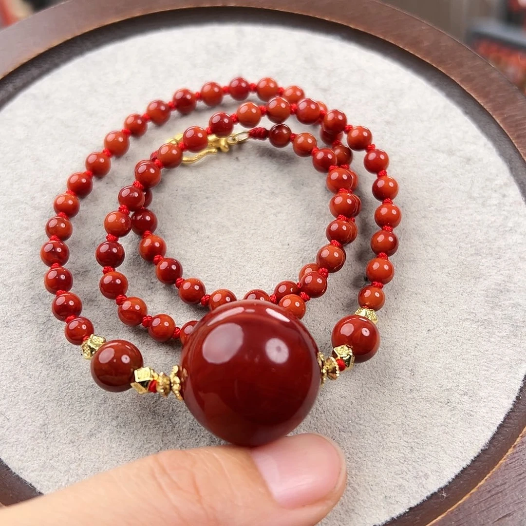 南红玛瑙手串未镶嵌