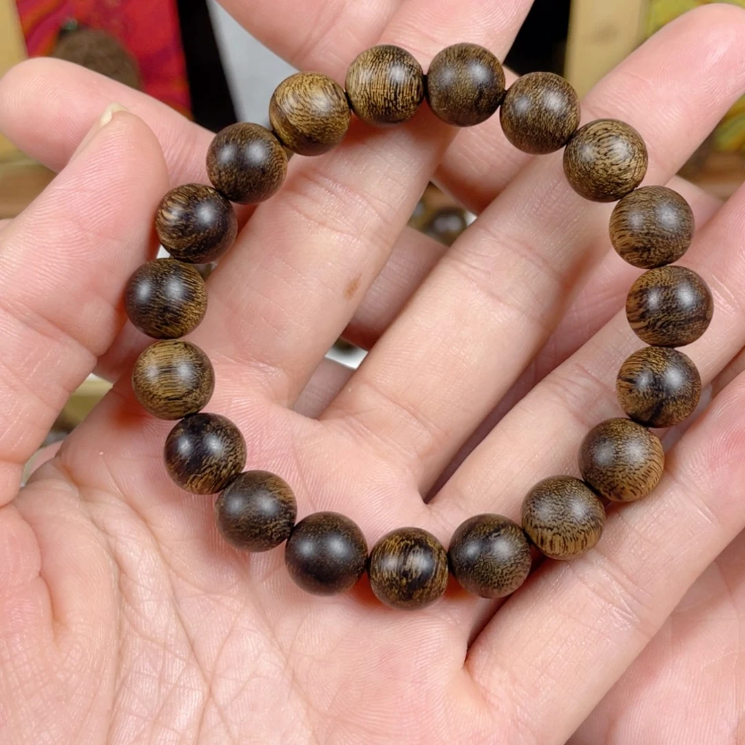 沉香手串越南芽庄白棋老料满瘤疤1.0