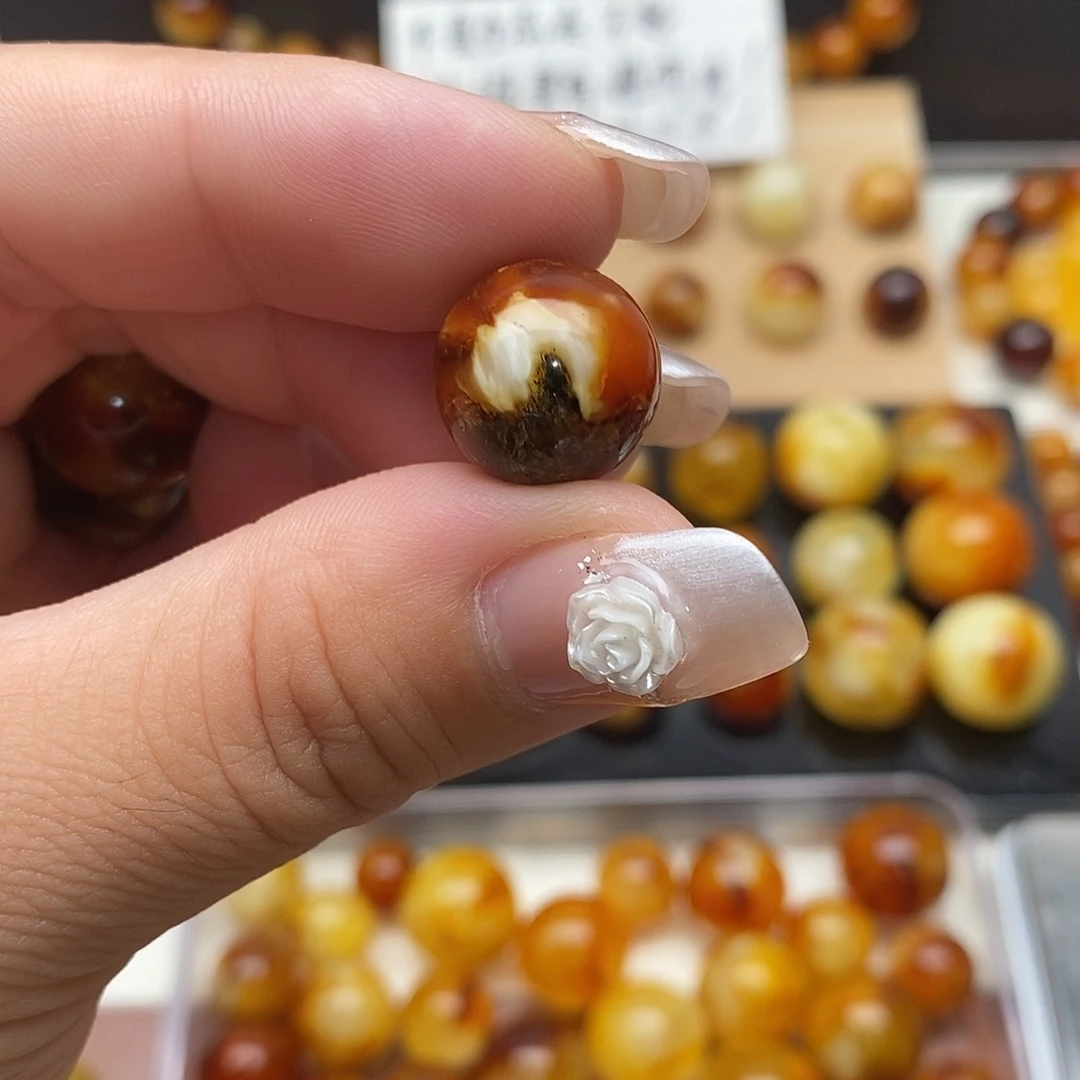 b***a裸石虫珀未镶嵌蜜蜡