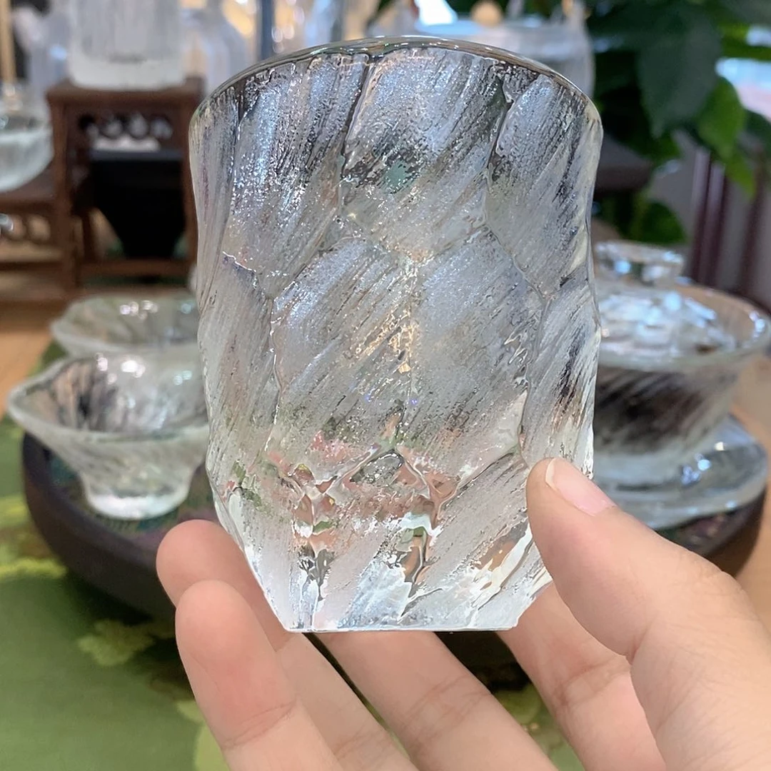 水晶玻璃吸管款超大