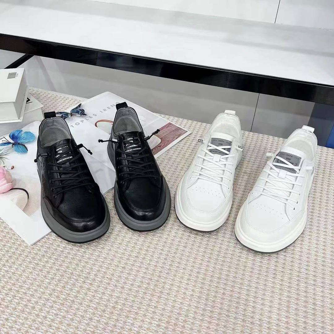 89323《新款上新》时尚潮流百搭运动厚底圆头韩版休闲男鞋