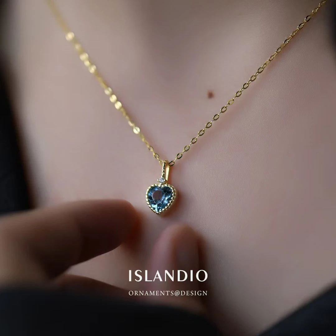 坠链均925银 海洋之心银项链