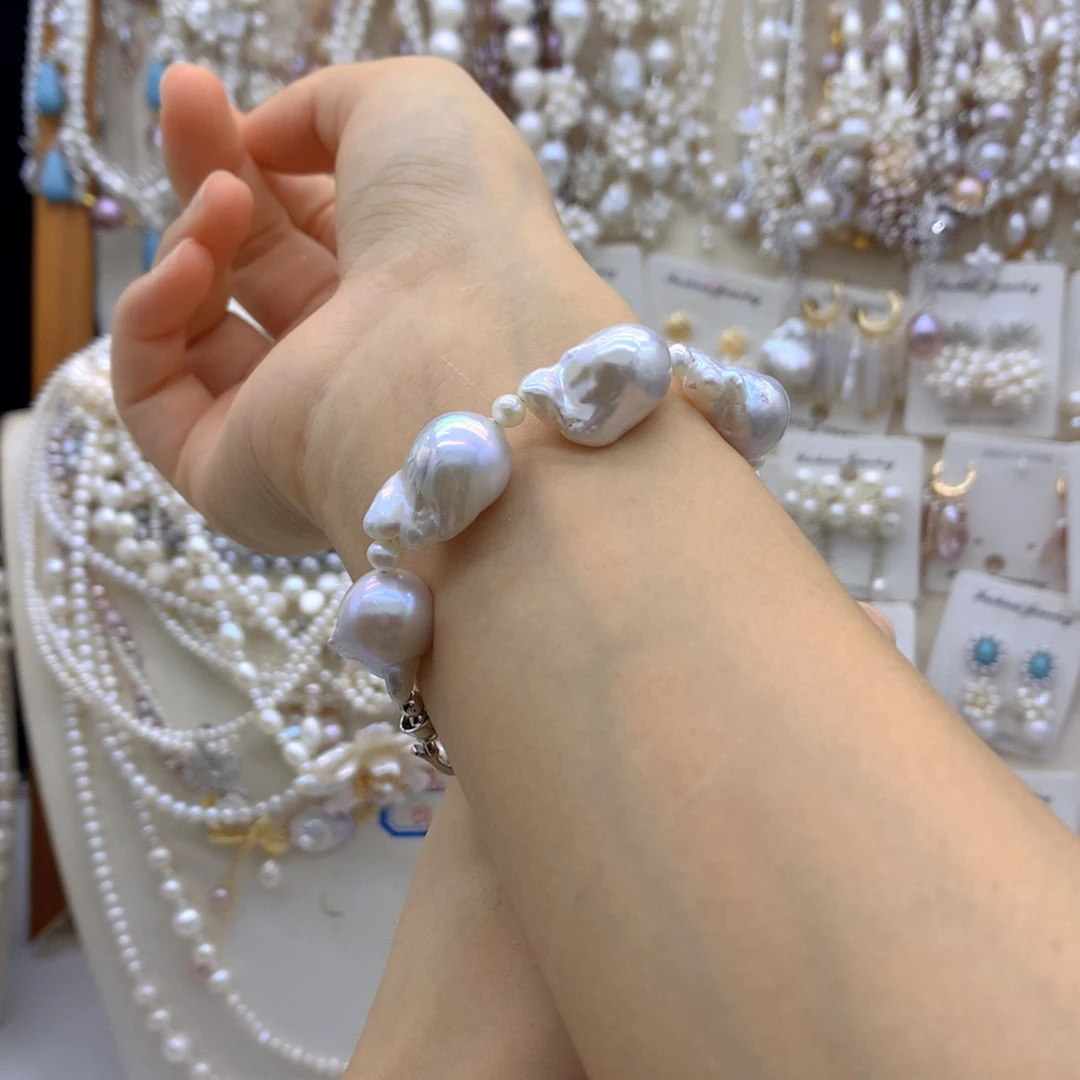 ****菁合金淡水珍珠项链耳饰