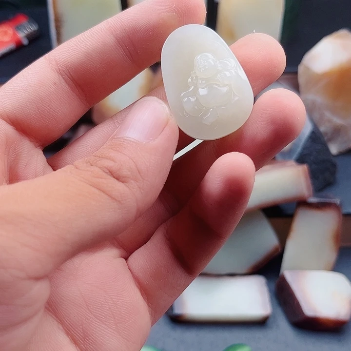 不***诺和田玉（糖玉）未镶嵌颈饰