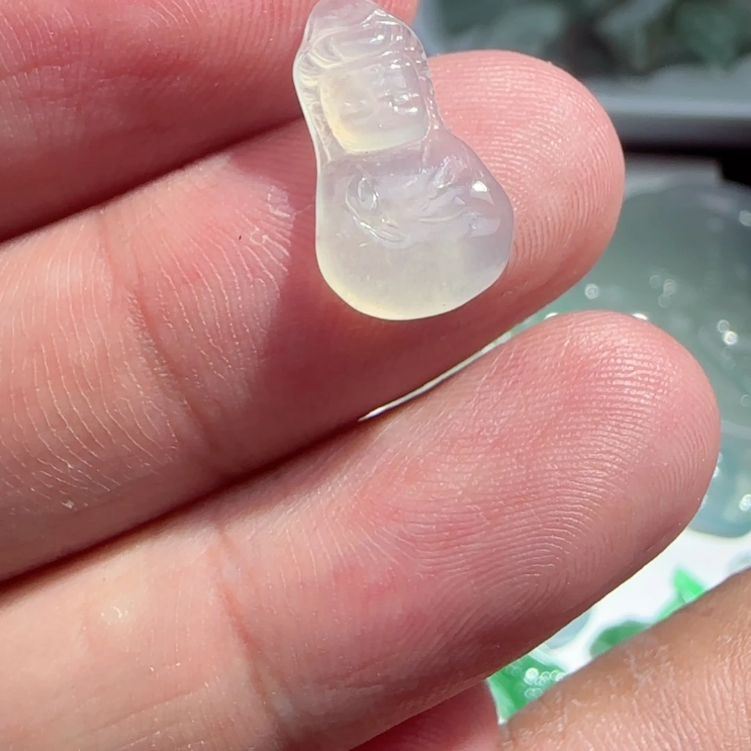 定制翡翠未镶嵌宝宝观音