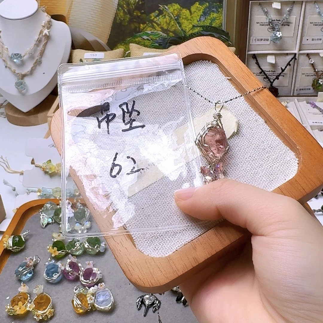 石英石纯铜锡合金纯铜吊坠62