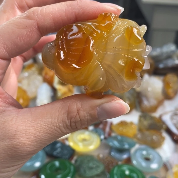 玛瑙/玉髓吊坠(不含链)未镶嵌