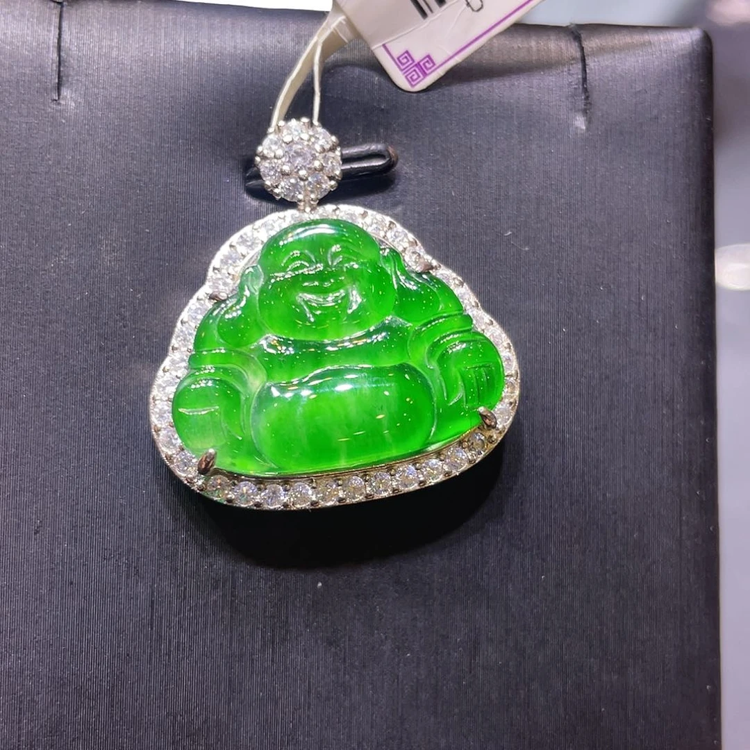 翡翠未镶嵌项链吊坠