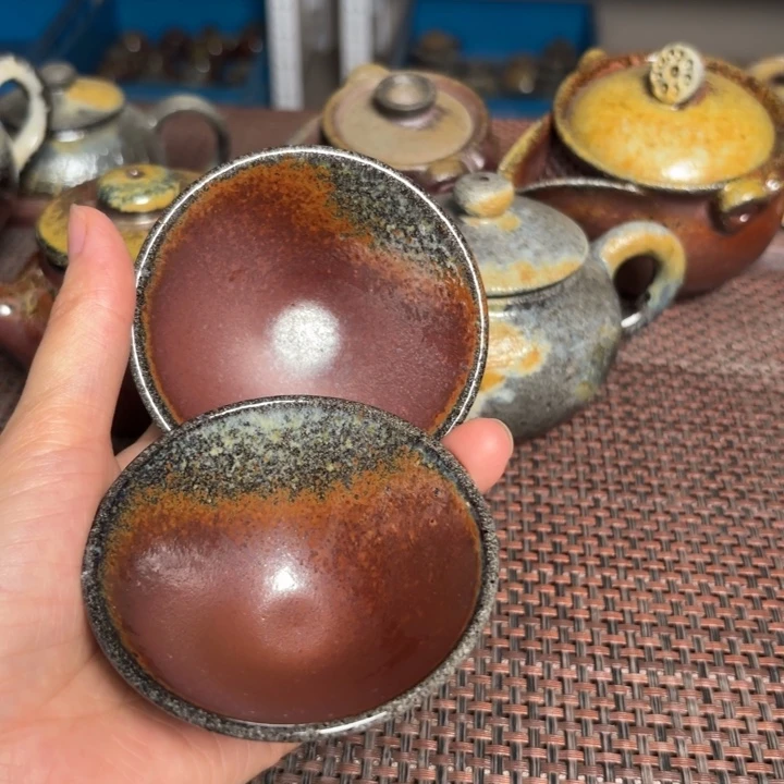 茶杯紫砂一对斗笠50