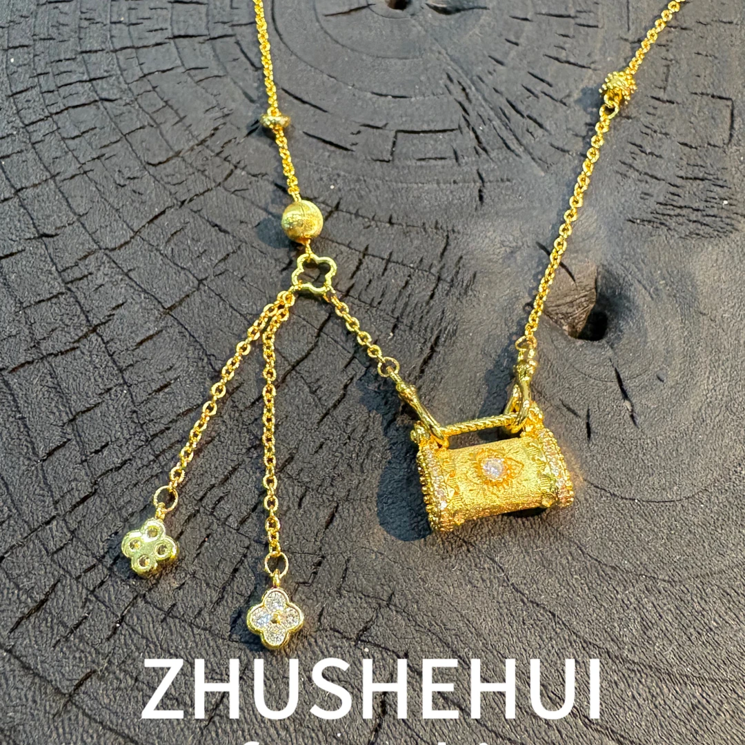 铜合金项链 X1675甜美风轻奢坠链锁骨链