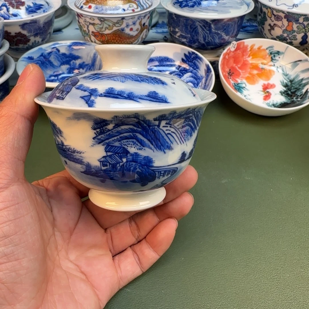 纯手工纯手绘茶具石头98