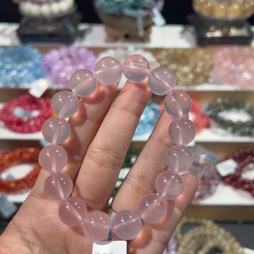 水晶手串未镶嵌星光马粉13mm