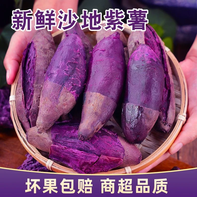 正宗沙地紫薯新鲜现挖紫罗兰香甜粉糯5斤