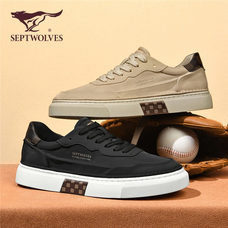 七匹狼男士板鞋2025休闲鞋男鞋百搭冰丝透气低帮黑色布鞋0977