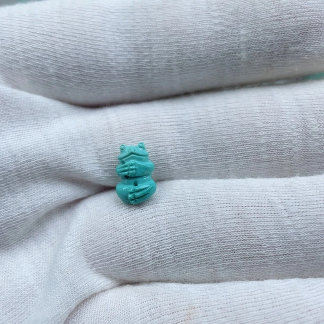 蓝绿色绿松石青蛙