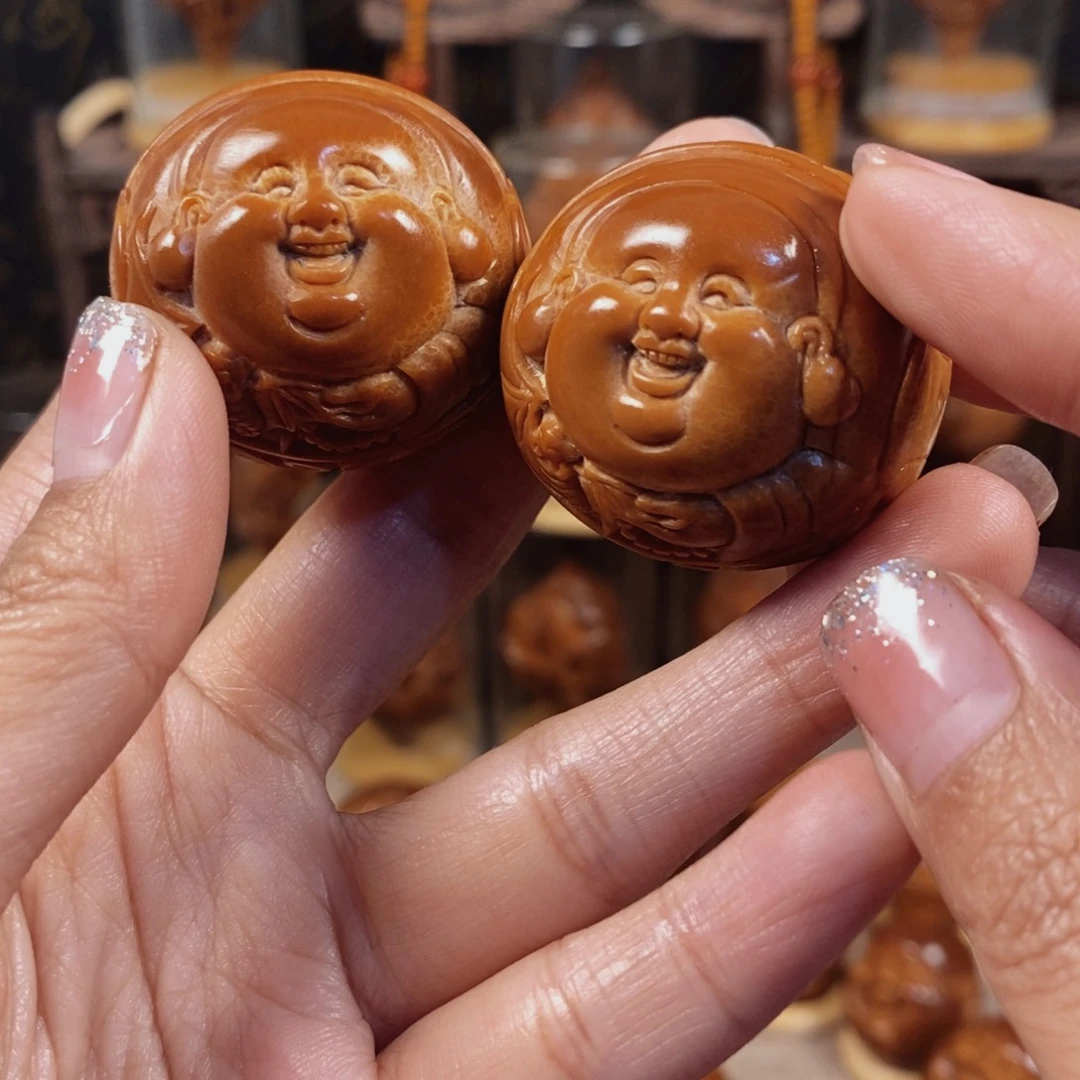 橄榄核吊坠李*中横财一对通尺0886