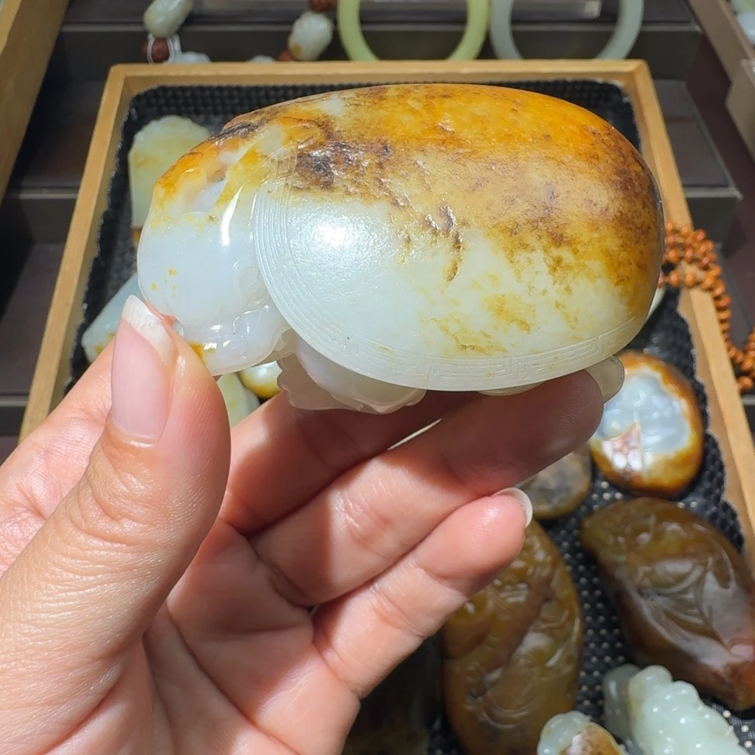 和田玉未镶嵌吊坠(不含链)