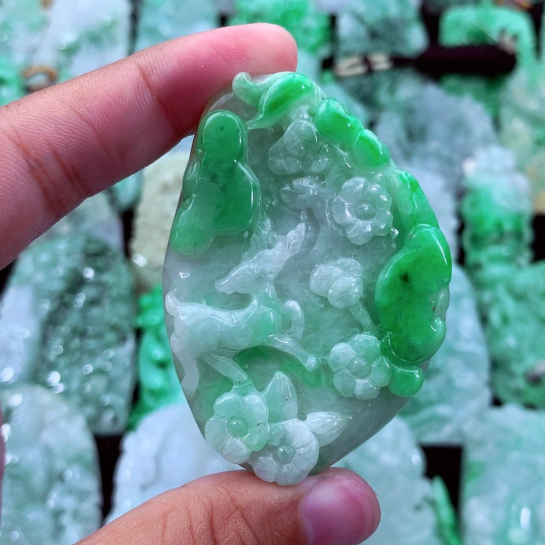 翡翠未镶嵌吊坠(不含链)