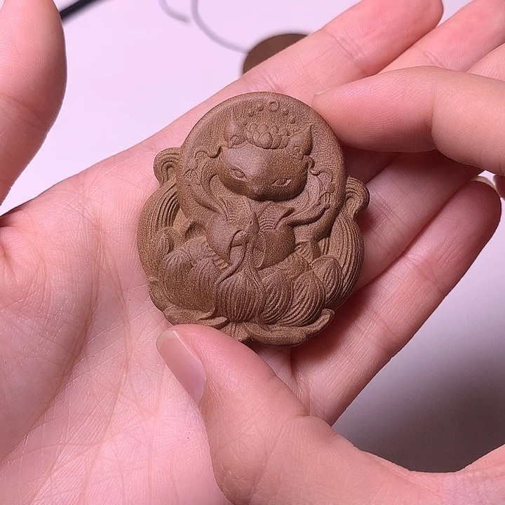 檀香木无事牌檀香凤九