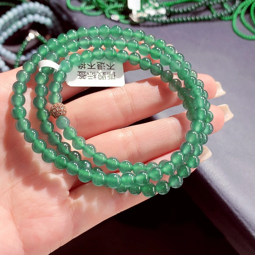 翡翠未镶嵌毛衣链