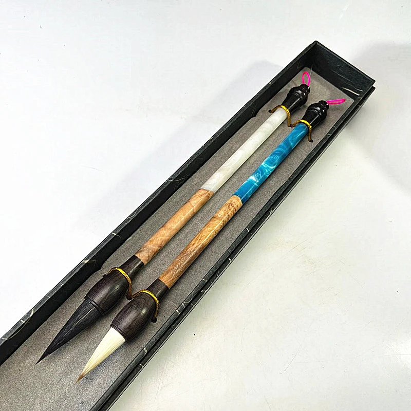 西江月 灵仙子 2支中楷高端创作级兼毫紫毫毛笔礼盒装