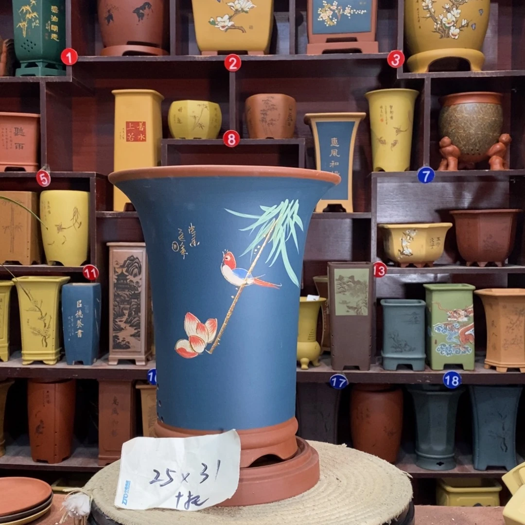 紫砂艺术紫砂花盆