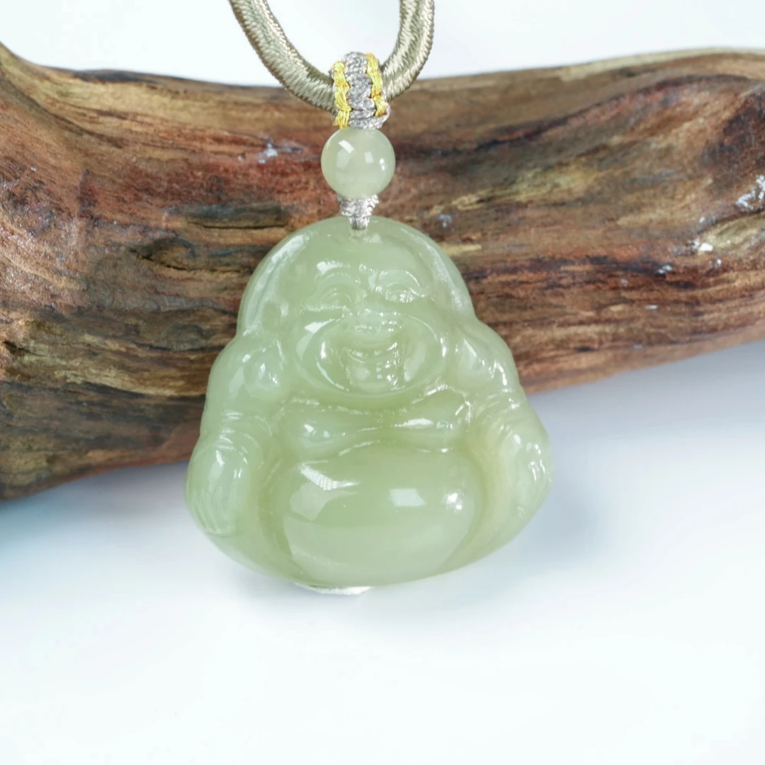 【小北严选】和田玉吊坠约29*29mm带绳【多样性发一件】-AH10X919