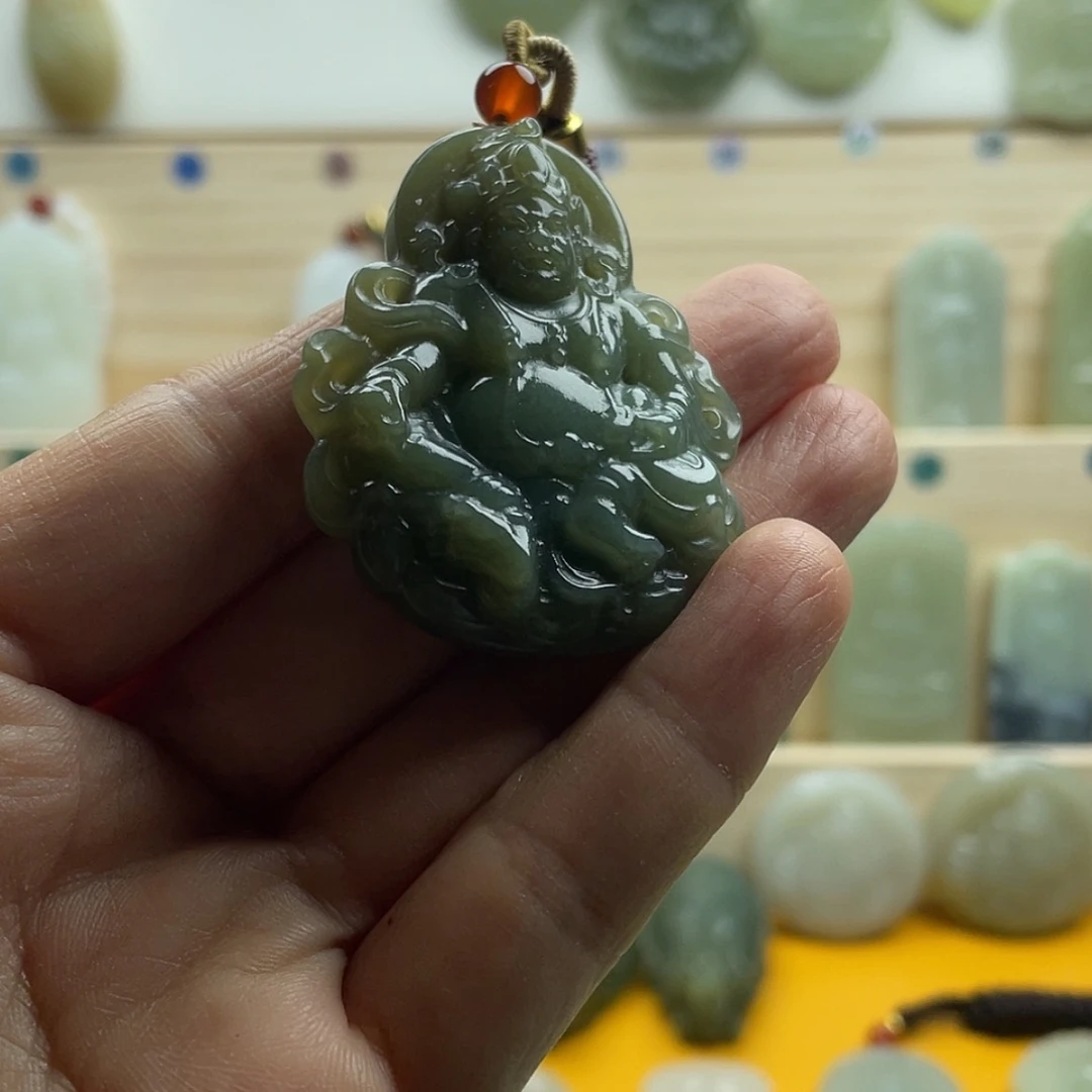 【闪购商品】双面雕黄财神吊坠