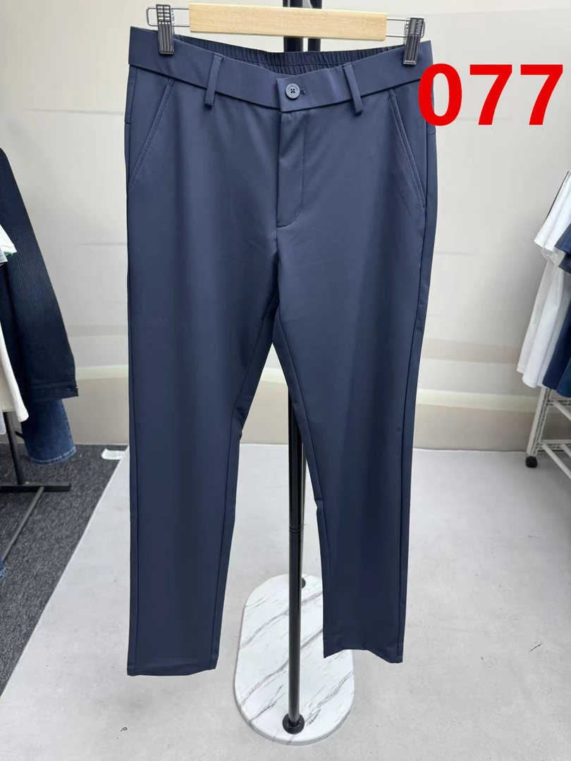 077新款夏季薄款男士休闲裤男舒适百搭松紧腰休闲裤男