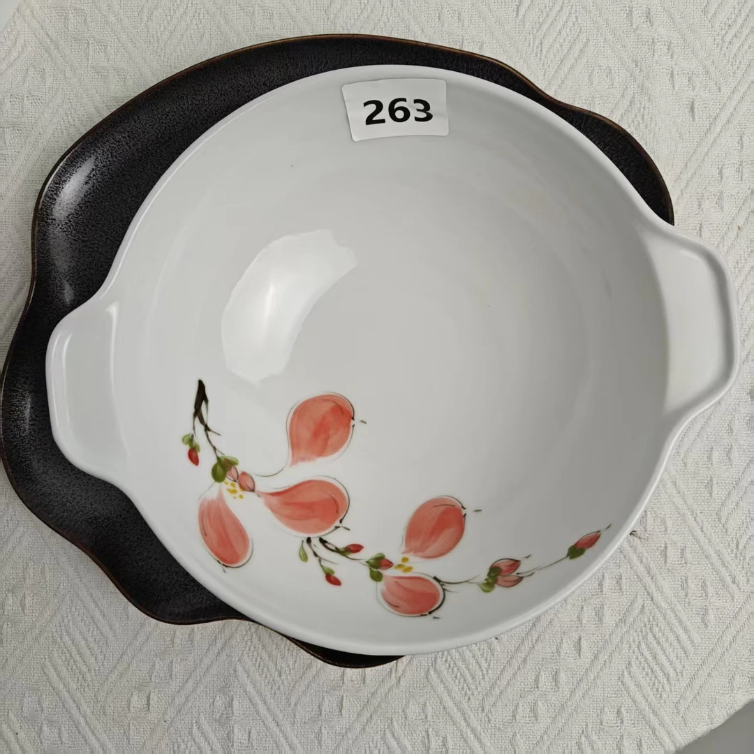 景德镇手绘釉中彩（食品级）揉面碗汤碗饭碗餐具陶瓷263