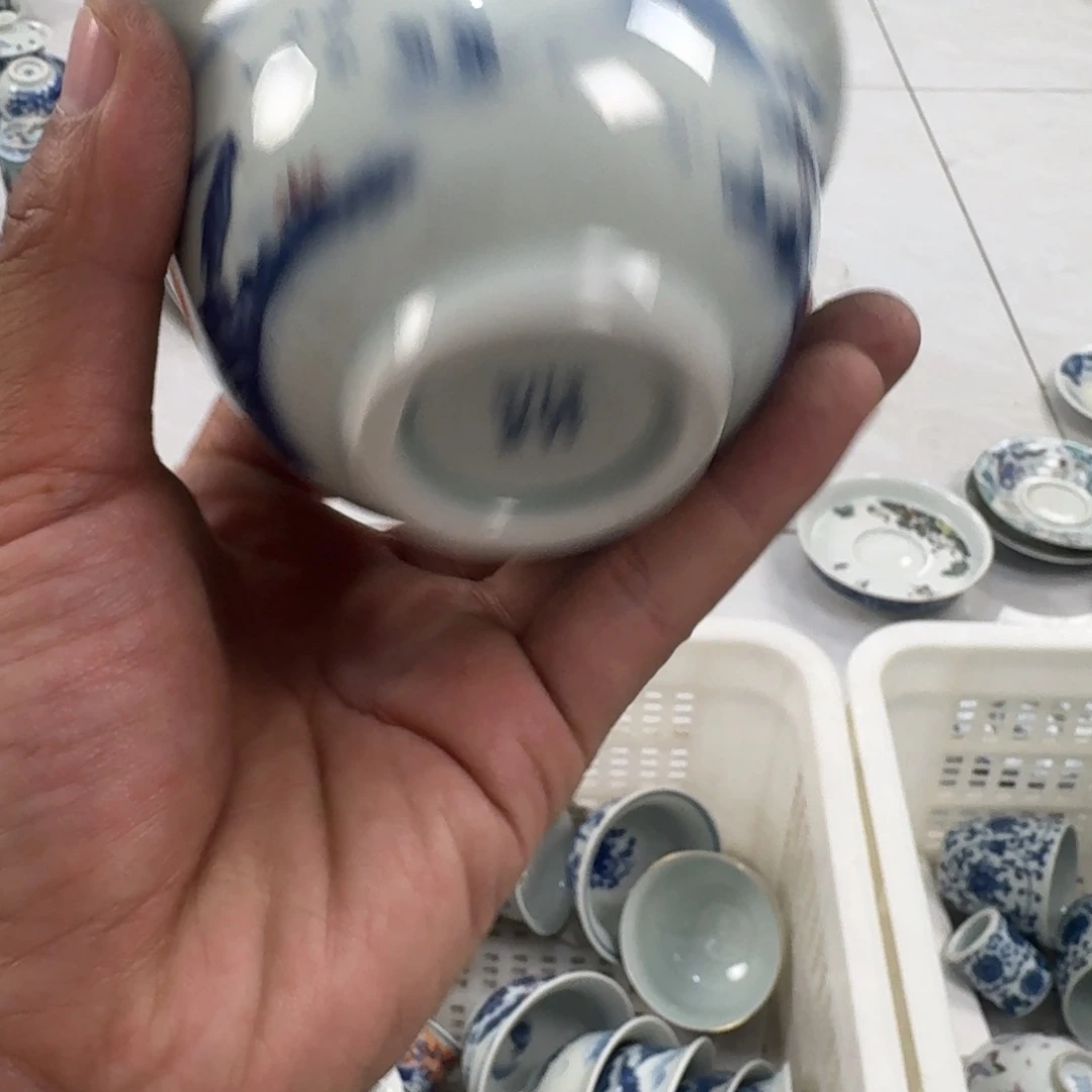 摆件万里江山主人压手杯