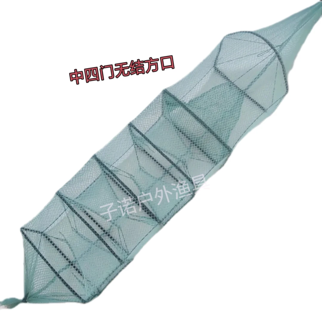 精品加厚折叠黄鳝笼泥鳅虾笼多门设计手工编制渔网地笼工具